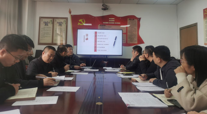 山西洪洞县委组织部召开部机关文书学习交流会