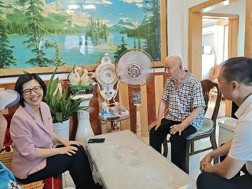 北京市朝阳区百环家园党委慰问党员热度高